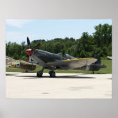 1943 Supermarine Spitfire Mk IXe. Poster (Vorne)