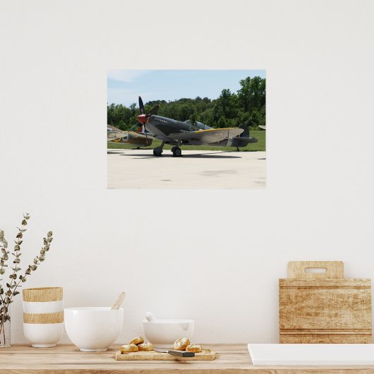 1943 Supermarine Spitfire Mk IXe. Poster (Küche)