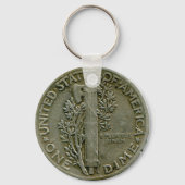 1943 US Mercury dime Reverse Schlüsselanhänger (Vorderseite)