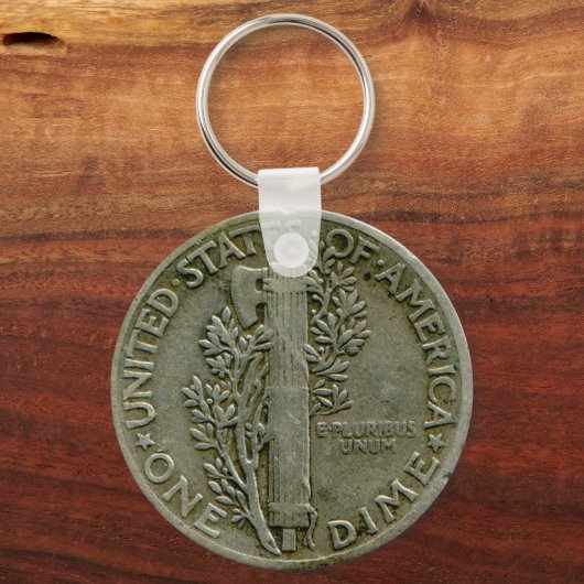 1943 US Mercury dime Reverse Schlüsselanhänger (Vorderseite)