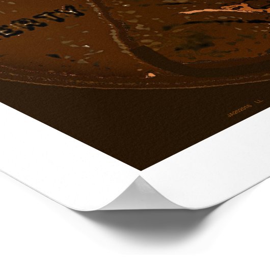 1943 Wheat Leaf Penny 8 Poster (Ecke)