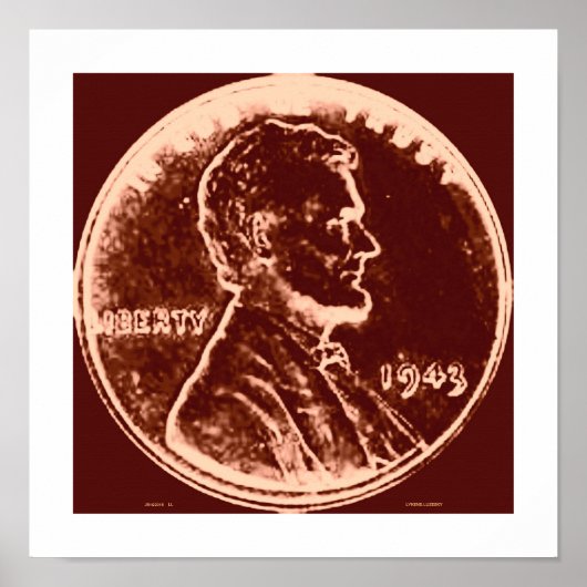 1943 Wheat Penny 5 Poster (Vorne)