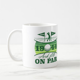 1944 80. Birthday Golf Spaß Kaffeetasse