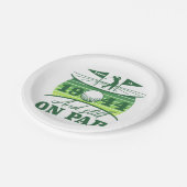 1944 80. Birthday Golf Spaß Pappteller (Schrägansicht)