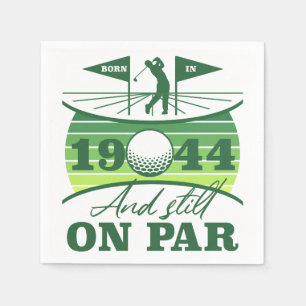 1944 80. Birthday Golf Spaß Serviette