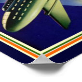 1944 Bohn Retro Futuristische Werbung 12 x 16 Poster (Ecke)