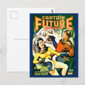 1944 Captain Future Cover Postkarte (Vorne/Hinten)