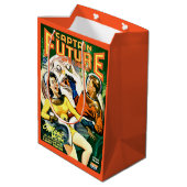1944 Captain Future Cover Print Mittlere Geschenktüte (Rückseite Schrägansicht)