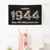 1944 gegründete 80. Geburtstagsparty FotoCollage Banner (Insitu)