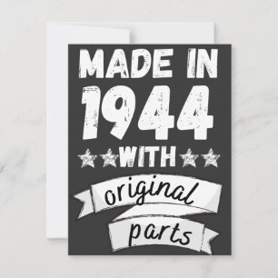 1944 hergestellt mit Originalteilen, Feiertagskarte