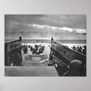 1944 Invasion der Normandie Omaha Beach Poster