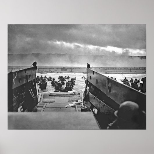 1944 Invasion der Normandie Omaha Beach Poster (Vorne)