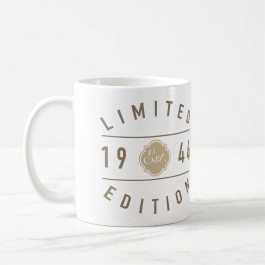 1944 Limited Edition 80. Geburtstag Kaffeetasse (Links)