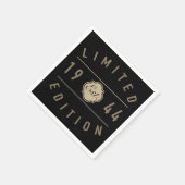 1944 Limited Edition 80. Geburtstag Serviette (Ecke)