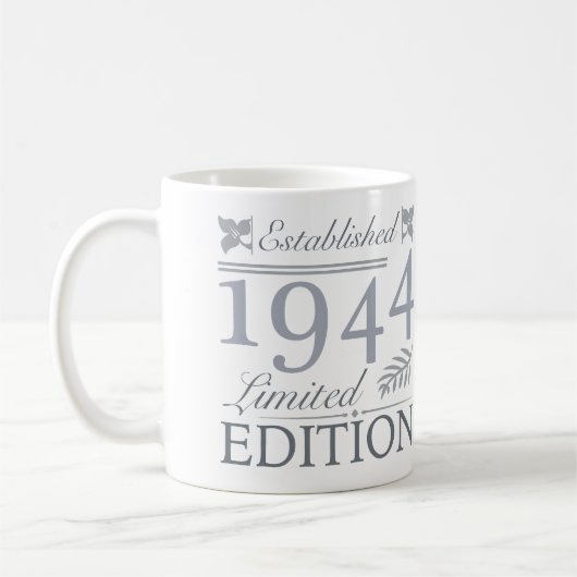 1944 Limited Edition 80 Jahre alt Kaffeetasse (Links)