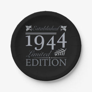 1944 Limited Edition 80 Jahre alt Pappteller