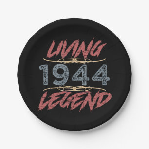 1944 Living Legend 80. Geburtstag Pappteller
