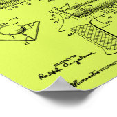 1944 Pistol Rocket Patent Art Zeichnend Print Poster (Ecke)