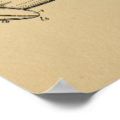 1944 Pusher Flugzeug Patent Art Zeichnend Print Poster (Ecke)