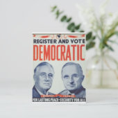 1944 Roosevelt - Truman Postkarte (Stehend Vorderseite)