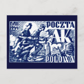 1944 Warschau überraschend Postkarte (Vorderseite)