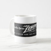 1944 ZENITH LOGO UND ANZEIGE KAFFEETASSE (Vorderseite Links)