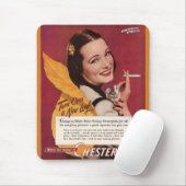 1944 Zigarette ad for Chesterfield Mousepad (Mit Mouse)