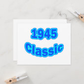 1945 Classic Blue Karte (Vorderseite/Rückseite Beispiel)