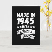 1945 hergestellt mit Originalteilen, Karte (Gelbe Blume)