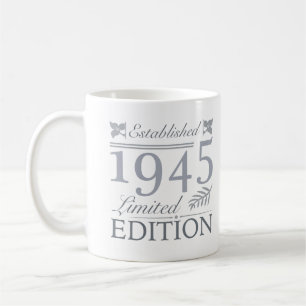 1945 Limited Edition 80. Geburtstag Kaffeetasse