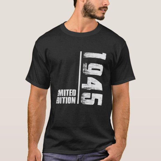 1945 Limited Edition Men Year of Birth 1945 T-Shirt (Vorderseite)
