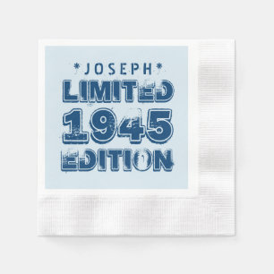 1945 oder Any Year Birthday Limited Edition 70th V Serviette