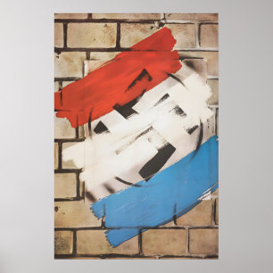 1945 Plakat zur Feier der Befreiung Frankreichs