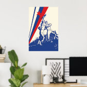 1945 Poster Yugoslavia Partizanski Workers and (Heimbüro)