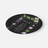 1945 - Trivia Facts Paper Plate Pappteller (Schrägansicht)
