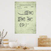 1945 US-Patent 2460289 - Raketenprojektile Poster (Küche)