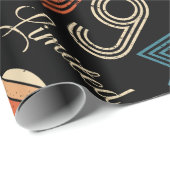 1945 Vintag 80. Geburtstag Geschenkpapier (Rolleneckpunkt)