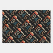 1945 Vintag 80. Geburtstag Geschenkpapier Set (Vorderseite 2)