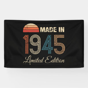 1945 Vintage 80. Geburtstag Banner