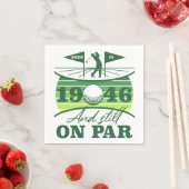 1946 80. Geburtstag Golf Liebhaber Serviette (Beispiel)