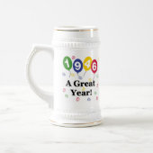 1946 ein großes Jahr-Geburtstag Bierglas (Links)