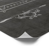 1946 Fluggastflugzeug-Patentkunst Zeichnend Druck Poster (Ecke)