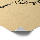 1946 Fluggastflugzeug-Patentkunst Zeichnend Druck Poster (Ecke)