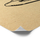 1946 Flying Wing Flugzeug Patent Art Zeichnend Pri Poster (Ecke)