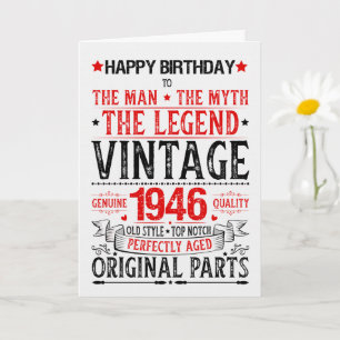 1946 geboren Geburtstag der Mann der Mythos die Le Karte
