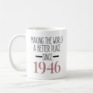 1946 Geburtstag 80 80 Jahre alte Geschenke Frauen  Kaffeetasse