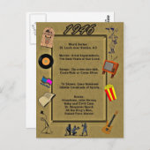 1946 Große Ereignisse Geburtstagskarte Postkarte (Vorne/Hinten)