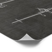 1946 Rücken Prop Flugzeug Patentkunst Zeichnend Dr Poster (Ecke)