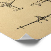 1946 Rücken Prop Flugzeug Patentkunst Zeichnend Dr Poster (Ecke)