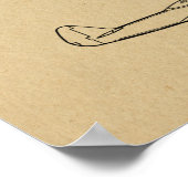 1946 WW2 Flugzeugpatentkunst Zeichnend Druck Poster (Ecke)